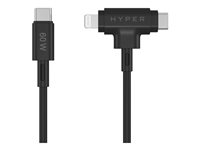 HyperJuice Lightning-kabel - Lightning / USB - 1.5 m HJ4010BKGL