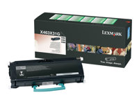 Lexmark - Extra lång livslängd - svart - original - tonerkassett X463X31G