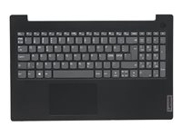 Lenovo - ersättningstangentbord för bärbar dator - med pekplatta - QWERTY - Nordisk - svart - med övre skydd 5CB1C18842