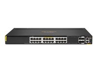 HPE Aruba Networking CX 6300M 24p Smart Rate 1G/2.5G/5G/10G Class6 PoE 2p 50G 2p 25G Switch - switch - 24 portar - Administrerad - rackmonterbar R8S89A