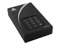 Apricorn Aegis Padlock DT ADT-3PL256F-2000 - hårddisk - 2 TB - USB 3.0 ADT-3PL256F-2000