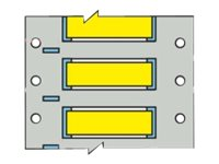Brady PermaSleeve Wire Marking B-342 - fodral - matt - 5000 stk - 8.5 x 25.4 mm PS-187-2-YL-2