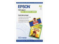 Epson Photo Quality Self Adhesive Sheets - ark - 10 stk - A4 - 167 g/m² C13S041106