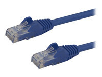StarTech.com 2m CAT6 Ethernet Cable, 10 Gigabit Snagless RJ45 650MHz 100W PoE Patch Cord, CAT 6 10GbE UTP Network Cable w/Strain Relief, Blue, Fluke Tested/Wiring is UL Certified/TIA - Category 6 - 24AWG (N6PATC2MBL) - patch-kabel - 2 m - blå N6PATC2MBL