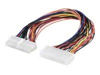 MicroConnect - förlängningskabel för ström - 24-pin ATX till 24-pin ATX - 25 cm PI10133