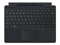 Microsoft Surface Pro Signature Keyboard - tangentbord - med pekplatta, accelerometer, Förvarings- och laddningsfack för Surface Slim Pen 2 - QWERTZ - tysk - svart 8XA-00005