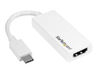 StarTech.com USB-C till HDMI-adapter med 4K 30 Hz - Vit - extern videoadapter - vit CDP2HDW