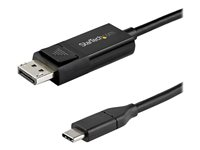 StarTech.com USB C till DisplayPort 1.4-kabel på 2 m för 8K vid 60 Hz/4K - dubbelriktad vändbar videokabeladapter för DP till USB-C eller USB-C till DP - HBR3/HDR/DSC - USB Type C/TB3-skärmkabel - DisplayPort-kabel - 24 pin USB-C till DisplayPort - 2 m CDP2DP142MBD