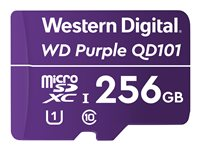 WD Purple SC QD101 WDD256G1P0C - flash-minneskort - 256 GB - mikroSDXC UHS-I WDD256G1P0C
