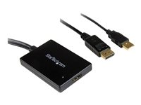 StarTech.com DisplayPort to HDMI Adapter with USB Audio - videokonverterare - svart DP2HDMIUSBA