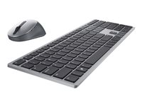 Dell Premier Wireless Keyboard and Mouse KM7321W - sats med tangentbord och mus - QWERTY - USA, internationellt - Titan gray KM7321WGY-INT