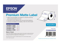 Epson Premium - matrisskurna etiketter - matt - 650 etikett (er) - 76 x 51 mm C33S045534