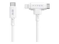 HyperJuice Lightning-kabel - Lightning / USB - 1.5 m HJ4010WHGL