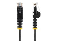 StarTech.com 0,5 m CAT6-kabel - Tunn - Ej hakfria RJ45-kontakter - Svart - patch-kabel - 50 cm - svart N6PAT50CMBKS