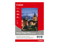 Canon Photo Paper Plus SG-201 - fotopapper - halvblank - 20 ark - A3 - 260 g/m² 1686B026