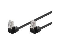 MicroConnect nätverkskabel - 1 m - svart UTP501BAA