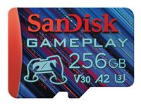 SanDisk GamePlay - flash-minneskort - 256 GB - mikroSDXC UHS-I SDSQXAV-256G-GN6XN