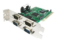StarTech.com 4-Port PCI Serial Card with 16550 UART - PCI RS232 Serial Adapter Card (PCI4S550N) - seriell adapter - PCI - RS-232 x 4 PCI4S550N