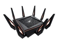 ASUS ROG Rapture GT-AX11000 - trådlös router - Wi-Fi 6 - skrivbordsmodell 90IG04H0-MU9G00