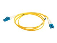C2G LC-LC 9/125 OS1 Duplex Singlemode PVC Fiber Optic Cable (LSZH) - patch-kabel - 1 m - gul 85604