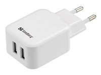 Sandberg AC Charger Dual strömadapter - 2 x USB 440-57