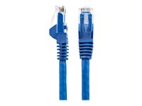 StarTech.com 50cm LSZH CAT6 Ethernet Cable, 10 Gigabit Snagless RJ45 100W PoE Network Patch Cord with Strain Relief, CAT 6 10GbE UTP, Blue, Individually Tested/ETL, Low Smoke Zero Halogen - Category 6 - 24AWG (N6LPATCH50CMBL) - patch-kabel - 50 cm - blå N6LPATCH50CMBL