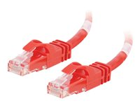 C2G Cat6 Booted Unshielded (UTP) Crossover Patch Cable - övergångskabel - 50 cm - röd 83556