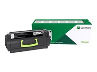 Lexmark 622 - svart - original - tonerkassett - LCCP, LRP 62D2000