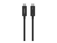 Belkin CONNECT - Thunderbolt-kabel - 24 pin USB-C till 24 pin USB-C - 2 m INZ002BT2MBK