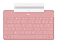 Logitech Keys-To-Go - tangentbord - QWERTY - Holländska/engelska - rosaskimrande Inmatningsenhet 920-010059