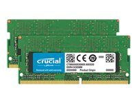 Crucial - DDR4 - sats - 16 GB: 2 x 8 GB - SO DIMM 260-pin - 3200 MHz / PC4-25600 - ej buffrad CT2K8G4SFS832A