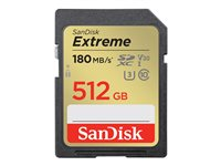 SanDisk Extreme - flash-minneskort - 512 GB - SDXC UHS-I SDSDXVV-512G-GNCIN