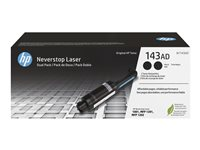 HP 143AD - 2-pack - svart - toner-refill W1143AD