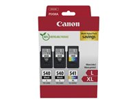 Canon 540L x2/CL-541XL Multipack - 3-pack - Lång livslängd - svart, färg (cyan, magenta, gul) - original - bläckpatron 5224B017