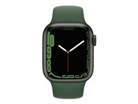 Apple Watch Series 7 (GPS + Cellular) - grönt aluminium - smart klocka med sportband - klöver - 32 GB MKHT3B/A