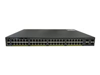 Cisco Catalyst 2960X-48FPS-L - switch - 48 portar - Administrerad - rackmonterbar WS-C2960X-48FPS-L