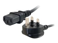 C2G Universal Power Cord - strömkabel - BS 1363 till power IEC 60320 C13 - 50 cm 88511