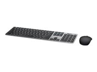 Dell KM717 Premier - sats med tangentbord och mus - QWERTY - spansk - grå Inmatningsenhet KM717-GY-SPN