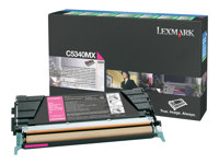 Lexmark - Extra lång livslängd - magenta - original - tonerkassett - LCCP, LRP C5340MX
