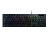 Logitech Gaming G815 Lightsync - tangentbord - QWERTZ - tysk - svart Inmatningsenhet 920-008985
