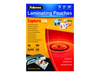 Fellowes Laminating Pouches Capture 125 micron - 100 - 111 x 154 mm - lamineringsfickor 5307201