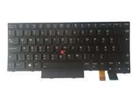 Lite-On - ersättningstangentbord för bärbar dator - med Trackpoint - QWERTZ - ungerska Inmatningsenhet 01AX584