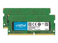 Crucial - DDR4 - sats - 16 GB: 2 x 8 GB - SO DIMM 260-pin - 2666 MHz / PC4-21300 - ej buffrad CT2K8G4S266M