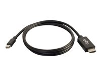 C2G 10ft Mini DisplayPort to HDMI Adapter Cable - Mini DP Male to HDMI Female - Black - videoadapterkabel - Mini DisplayPort till HDMI - TAA-kompatibel - 3 m 84422