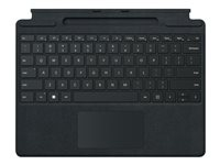 Microsoft Surface Pro Signature Keyboard - tangentbord - med pekplatta, accelerometer, Förvarings- och laddningsfack för Surface Slim Pen 2 - AZERTY - fransk - svart Inmatningsenhet 8XB-00004