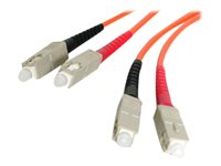 StarTech.com 2m (6.6ft) SC to SC OM1 Multimode Fiber Optic Cable, 62.5/125 Fiber Size, 10G Networks, LSZH Fiber Patch Cord - nätverkskabel - 2 m FIBSCSC2