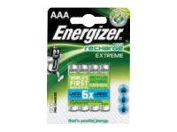 Energizer Recharge Extreme HR03 batteri - 4 x AAA - alkaliskt E300624400