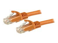 StarTech.com 7.5m CAT6 Ethernet Cable, 10 Gigabit Snagless RJ45 650MHz 100W PoE Patch Cord, CAT 6 10GbE UTP Network Cable w/Strain Relief, Orange, Fluke Tested/Wiring is UL Certified/TIA - Category 6 - 24AWG (N6PATC750CMOR) - patch-kabel - 7.5 m - orange N6PATC750CMOR