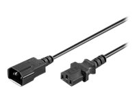 MicroConnect PowerCord - förlängningskabel för ström - IEC 60320 C14 till IEC 60320 C13 - 60 cm AK 5029