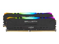 Ballistix RGB - DDR4 - sats - 16 GB: 2 x 8 GB - DIMM 288-pin - 3200 MHz / PC4-25600 - ej buffrad BL2K8G32C16U4BL